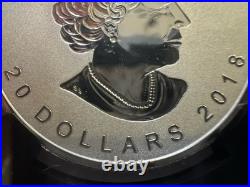 2018 1oz 9999 FINE SILVER MAPLE LEAF 30th ANNIV. 1st RELEASE NGC PF 70 REV PF