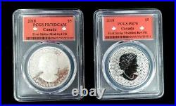 2018 2-Coin Silver Maple Leaf Proof/Rev Proof Set PR-70 PCGS (First Strike)