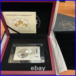 2018 30th Anniversary of the Silver Maple Leaf 3oz Silver Coin & Bar Set Box/COA