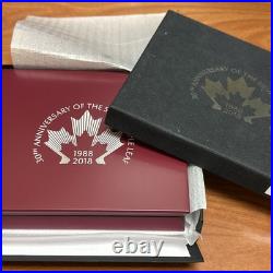 2018 30th Anniversary of the Silver Maple Leaf 3oz Silver Coin & Bar Set Box/COA