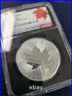 2018 $5 30th Anniversary Canada Silver Maple Incuse Design NGC MS70 FDOP