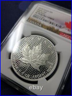 2018 $5 Canada Modified Silver Maple Leaf 30th Anniversary NGC PF70 UC POP 19