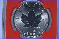 2018 CANADA. 9999 Silver Maple Leaf $5 Coin, Incuse Design, 1st Release NGC MS70