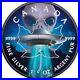 2018 Canada 1 oz Silver Maple Leaf UFO Glow in the Dark $5 Coin