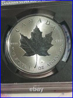 2018 Canada S$5 Maple Leaf Incuse Design First Day Issue 30th Anniversary Ms70