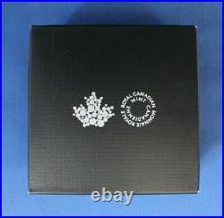 2018 Canada Silver Proof $20 coin Maple Leaves Brooch in Case with COA