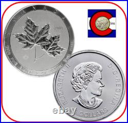 2018 Canada Twin Maple 2 oz 0.9999 Silver Coin in Capsule