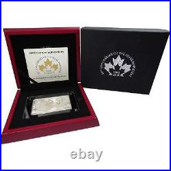 2018 Canadian Maple Leaf 30th Anniversary 3 oz Silver Coin & Bar Set