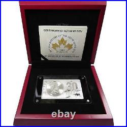 2018 Canadian Maple Leaf 30th Anniversary 3 oz Silver Coin & Bar Set