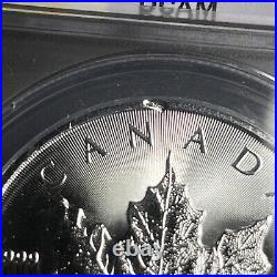2018 Canadian Silver Maple ANACS MS 69 DCAM Struck Thru Mint Error Through
