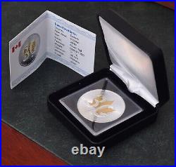 2018 Maple Leaf 30th Anniversary Canada 1oz Silver Gilded 24kt Gold Certificate