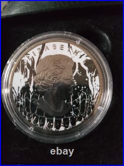 2018 Maple Leaf Spade Skull Card Suit Series 1 oz Pure Silver & Ruthenium Coin