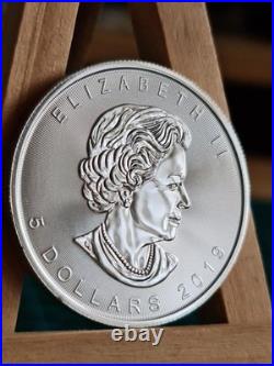 2019 1oz Canadian Maple Leaf Gilded Silver Bullion Coin UNCIRCULATED GENUINE