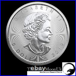 2019 1oz Canadian Silver Maple Leaf 1 ounce Silver Bullion Coin unc in CAPSULE