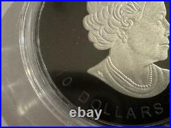 2019 2oz 9999 BLACK RHODIUM PLATED SILVER MAPLE LEAF. OGP + COA. 4000 MINTED