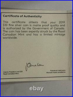 2019 2oz 9999 BLACK RHODIUM PLATED SILVER MAPLE LEAF. OGP + COA. 4000 MINTED