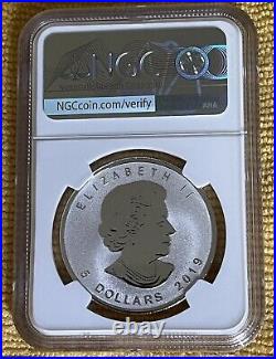 2019 $5 Canada 1oz Silver Maple Leaf Ngc Pf69 Phonograph Privy Reverse Proof Fr