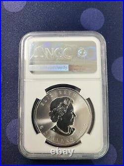 2019 $5 Canada Silver Maple NGC MS70 POP 48 (Non-Incuse)