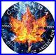 2019 $5 Ice & Fire Special Edition Maple leaf 1oz Silver Coin