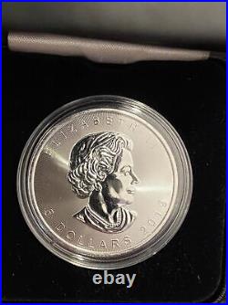 2019 $5 Ice & Fire Special Edition Maple leaf 1oz Silver Coin