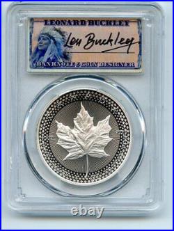 2019 $5 Silver Maple Leaf Modified Pride of 2 Nations PCGS PR70 Leonard Buckley