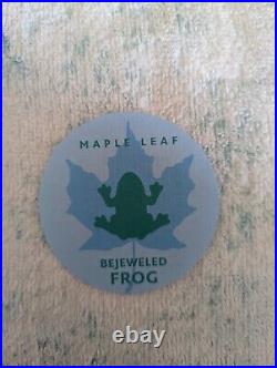 2019 Bejeweled Frog 1oz Silver Canadian Maple Leaf