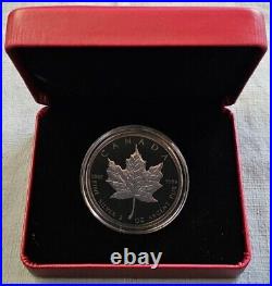 2019 CANADA $10 2 oz PROOF SILVER MAPLE LEAF LIMITED EDITION RHODIUM