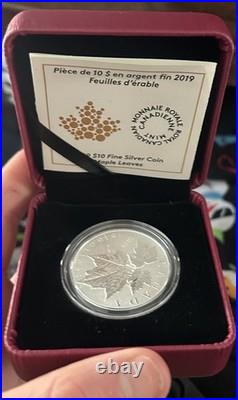 2019 Canada Silver $10 1/2 Oz Silver Maple Leaves coin