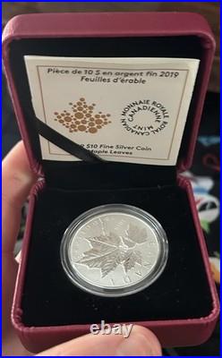 2019 Canada Silver $10 1/2 Oz Silver Maple Leaves coin
