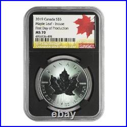 2019 Canada Silver Maple Leaf Incuse NGC MS70 First Day of Production