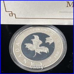 2019 Canada Silver Proof Maple Leaf 5 coin Set in Case with COA