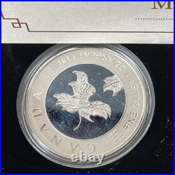 2019 Canada Silver Proof Maple Leaf 5 coin Set in Case with COA