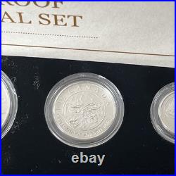 2019 Canada Silver Proof Maple Leaf 5 coin Set in Case with COA