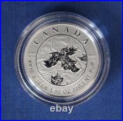 2019 Canada Silver Proof Maple Leaf 5 coin Set in Case with COA