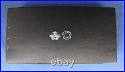 2019 Canada Silver Proof Maple Leaf 5 coin Set in Case with COA