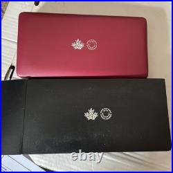 2019 Canada Silver Proof Maple Leaf 5 coin Set in Case with COA
