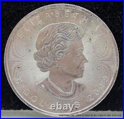 2019 Canadian Maple Leaf 1 oz. 9999 Fine Silver $5 B Canadian Mint