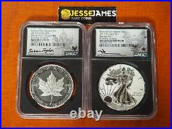 2019 Pride Of Two Nations Silver Eagle Rcm Set Ngc Pf70 Pf70 Mercanti Taylor Fdi