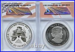 2019 Pride of 2 Nations Silver Eagle& Maple Leaf ANACS PR70 DCAM RP70