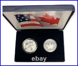 2019 Pride of Two Nations 2-Coin Limited Edition Set Silver Eagle & Maple Leaf