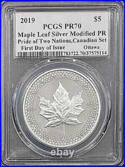 2019 Pride of Two Nations 2 Coin RCM CANADA Set PCGS PR70 FDOI
