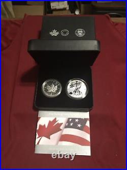 2019 Pride of Two Nations 2 Coin RCM Canadian Set Low 10K Mintage #2,667