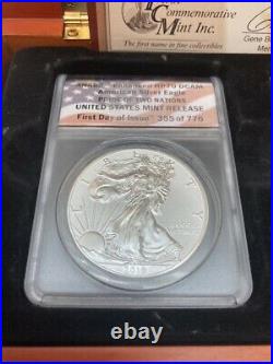 2019 Pride of Two Nations Set Silver Eagle & Maple Leaf ANACS PR70 First Day