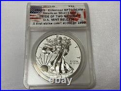 2019 Pride of Two Nations Set Silver Eagle & Maple Leaf ANACS PR70 RP70 DCAM