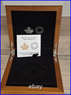 2019 S$15 Fine Silver Coin 1oz Golden Maple Leaf One ounces PF 70 UC Top Pop