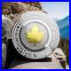 2019 Solomon Islands $5 Gold Maple Leaf 2 Oz Silver Coin With 0.2g Gold Leaf