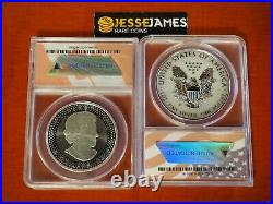 2019 W Enhanced Reverse Proof Silver Eagle Anacs Pf70 Pride Of Nations Fr Us