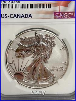 2019 W Pride Of Two Nations Set, USA Eagle Canada Maple Leaf. 999 Silver #sc81