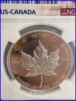 2019 W Pride Of Two Nations Set, USA Eagle Canada Maple Leaf. 999 Silver #sc81