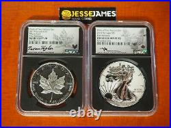 2019 W Pride Of Two Nations Silver Eagle Set Ngc Pf70 Pf70 Mercanti Taylor Fr